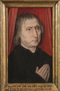 Jan de Molの肖像、1485年頃（パネルに油彩） 作： Master of the Guild of Saint George at Malines