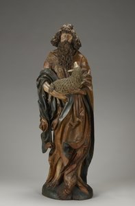 セントジョンザバプティスト、1515年頃（部分的にポリクローム仕上げのライムウッド） 作： Master of the Harburger Altar