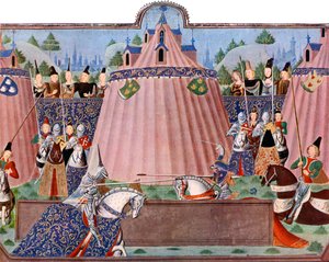 セントイングルベールのジュスト、フランス、1470-1475、c1900-1920 作： Master of the Harley Froissart