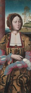 聖カタリナ 1520年頃 テンペラ、木パネル 作： Master of the Holy Blood