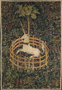 捕われの身のユニコーン、c。 1500 作： Master of the Hunt of the