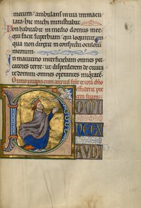 イニシャルD祈りのダビデ 作： Master of the Ingeborg Psalter