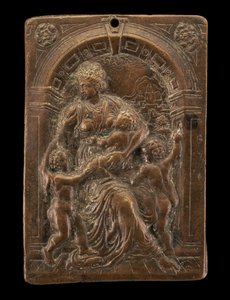 慈愛のアレゴリー」1580年頃 作： Master of the Judgment of Solomon