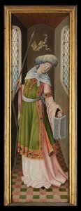 聖ウルスラの伝説からのシナゴーグの寓意図 作： Master of the Legend of St. Ursula