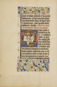イニシャルO：悲しみの男 作： Master of the Llangattock Hours