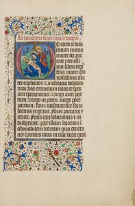 頭文字O：福音書記者ヨハネのピエタ 作： Master of the Llangattock Hours