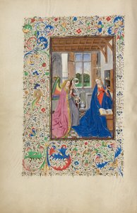 受胎告知 作： Master of the Llangattock Hours