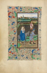 エジプトへの逃避 作： Master of the Llangattock Hours