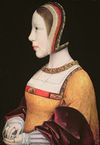 デンマークのエリザベス・フォン・ハプスブルク女王（1501-26）（1501-26）c.1514-15（オーク板に油彩）