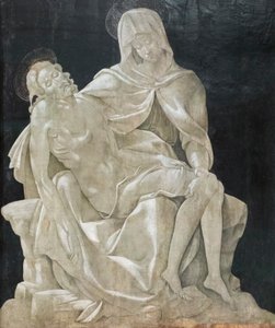 Suru kuollutta Kristusta (Pietà), Manchesterin Madonnan mestaria 作： Master of the Manchester Madonna (attr. to)