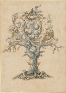 ライオンとプッティのワインデキャンタ 作： Master of the Medici Banquet Decanters