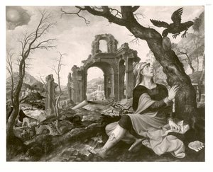 オランダ語：カラスに餌を与えられるエリヤ カラスに餌を与えられるエリアス