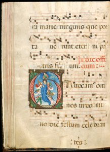 聖母被昇天、f.72v、15 世紀後半から (羊皮紙にインク、テンペラ、金箔) 作： Master of the Saluces Hours (attr. to)