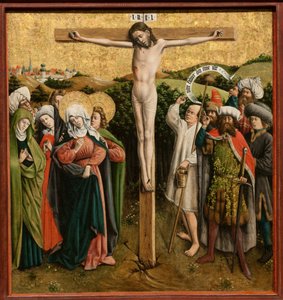 キリストの受難の祭壇画、c. 1440年代。 作： Master of the Schlägl Altarpiece