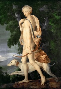 ダイアナ・ザ・ハントレス 作： Master of the School of Fontainebleau
