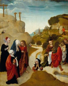 キリストの埋葬 1490年頃 油彩・パネル 作： 乙女座インテルバージンのマスター
