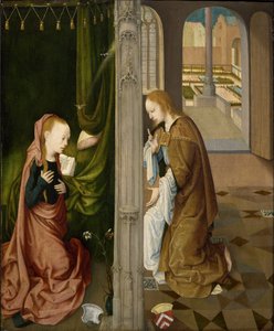 受胎告知、ca。 1470-1480 作： Master of the Virgo Inter Virgines