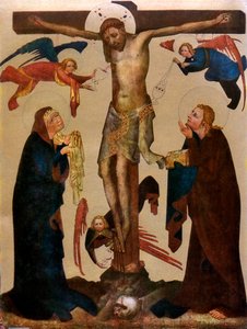 ヴィッシ・ブロドの「磔刑」、1400年以前 1955年 作： Master of the Vyssi Brod Altar