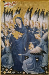 聖母と幼子 作： Master of the Wilton Diptych