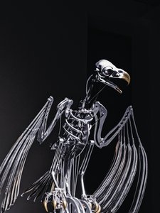 ナーヴラック、2019年（アセタール、アクリル、アルミニウム、真鍮、電気回路、塗装、PVC、樹脂、サーボモーター、スチール） 作： マット・コリショー