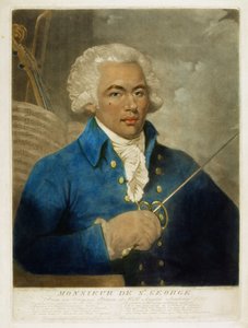 1788年にW.ウォードによって彫刻されたムッシュドセントジョージ 作： Mather Brown
