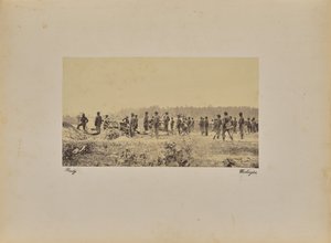 クーパース大尉の砲台-1ペンシルバニアBがPの前にいる。 作： Mathew B. Brady
