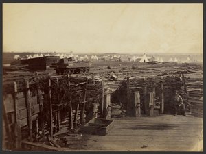 [第13マスに占領されたマナサス要塞。］ 作： Mathew B. Brady