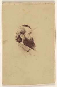 [Unidentified long bearded man in profile] 作： Mathew B. Brady