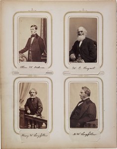 訪問者200名のアルバム、ほとんどがBrady 1865作。 作： Mathew B. Brady