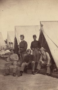 1862年のキャンプ風景（写真） 作： マシューブレイディ