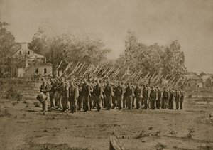 ハーパーズフェリー近くの歩兵会社、1861-65 作： Mathew B. Brady