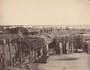 マナッサスの要塞、1862年に第13マスが占領。 作： Mathew Brady