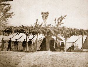 総合病院、シティポイント、1861-65 作： Mathew B. Brady