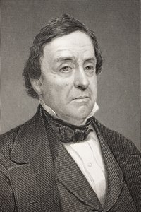 「歴史的肖像画のギャラリー」からのルイス・キャス、1880年頃出版 作： Mathew B. Brady