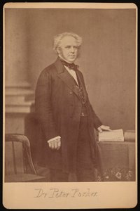 ピーター・パーカーの肖像 1804-1888年、1888年以前。 作： Mathew Brady