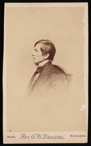ジョージ・ホワイトフィールド・サムソン牧師の肖像、1819～1896年、1896年以前。 作： Mathew Brady