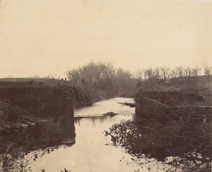 石橋の廃墟-1862年のブルラン。 作： Mathew Brady