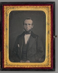 無題 座り込んだ男の肖像」1862年 作： Mathew Brady