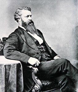 ウィリアム・ベルナップ（1829-90）1876年（モノクロ写真）