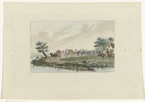 Goejanverwellesluis での王女の逮捕、1787 年 作： Mathias de Sallieth