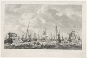 ニシン漁業、1781 年 作： Mathias de Sallieth