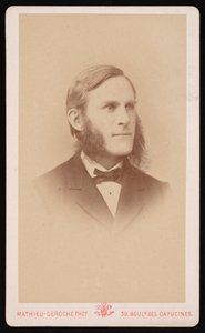 サミュエル・ハバード・スカダー（Samuel Hubbard Scudder）1837-1911年、1871年頃の肖像。 作： Mathieu Deroche