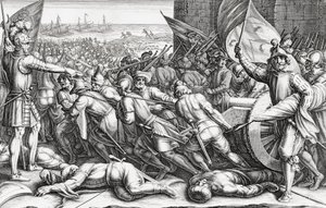 フェルディナンド1世メディチの軍隊の乗船（彫刻） 作： Matteo (after) Rosselli