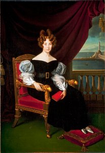 マリアの肖像 (マリア) Brignole-Sale (Brignole Sale) De Ferrari, Duchess of Galliera (1811-1888) Matteo Antonio Picasso (1794-1879) の絵画 Genes, Musei di strada nuova