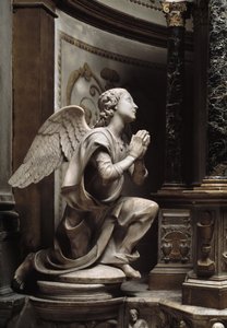 崇拝の天使 大理石彫刻 マッテオ・チビターリ（1436-1501）作 作： Matteo Civitali