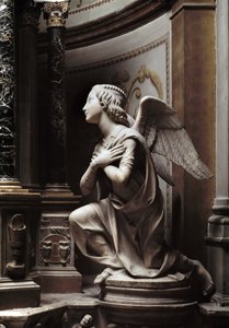 崇拝の天使 大理石彫刻 マッテオ・チビターリ（1436-1501）作 作： Matteo Civitali