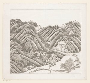 中国承徳 (Jehol) のインペリアル サマー パレスの一部のビュー 作： Matteo Ripa