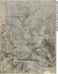 降誕 作： Matteo Rosselli