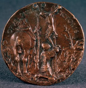 シジスモンドパンドルフォマラテスタリバースの栄光に対するメダル、1446年。 作： Matteo di Andrea de Pasti