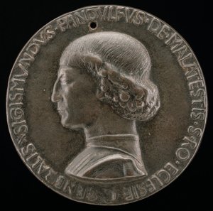 Sigismondo Pandolfo Malatesta, 1417-1468, リミニとファノの領主［裏面］, 1446年。 作： Matteo di Andrea de Pasti